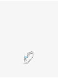 Chaumet white gold diamond and aquamarine ring, imported from the UK