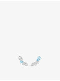 Chaumet 18ct white-gold diamond and aquamarine earrings, UK version