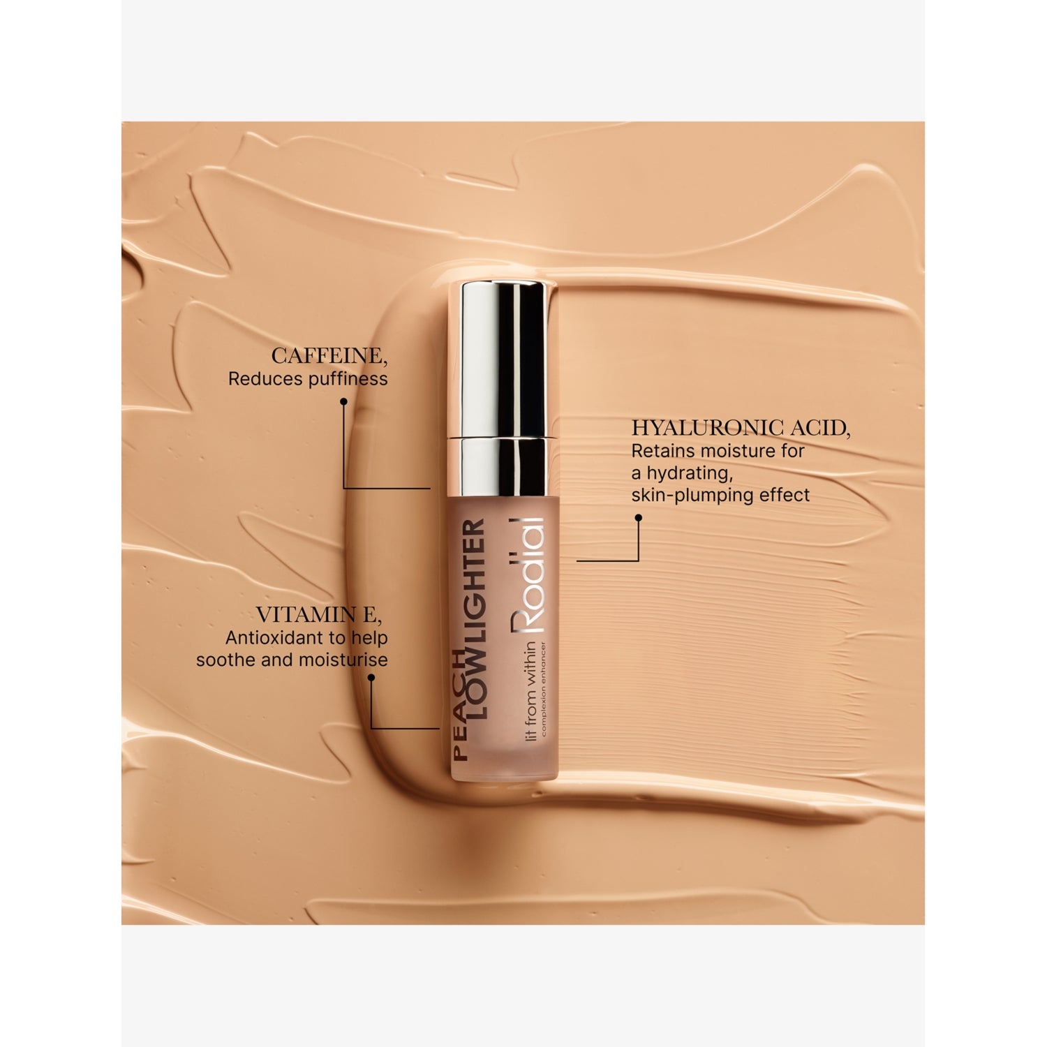 Rodial Peach Lowlighter under eye brightener 5.5ml, UK version