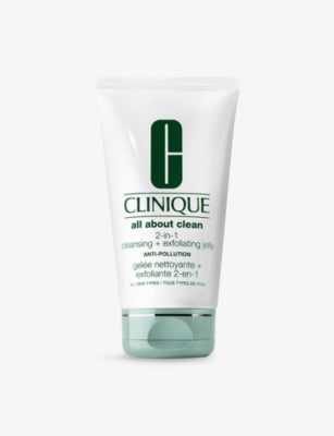 Clinique 2-in-1 cleansing and exfoliating jelly 150ml, imported from the UK