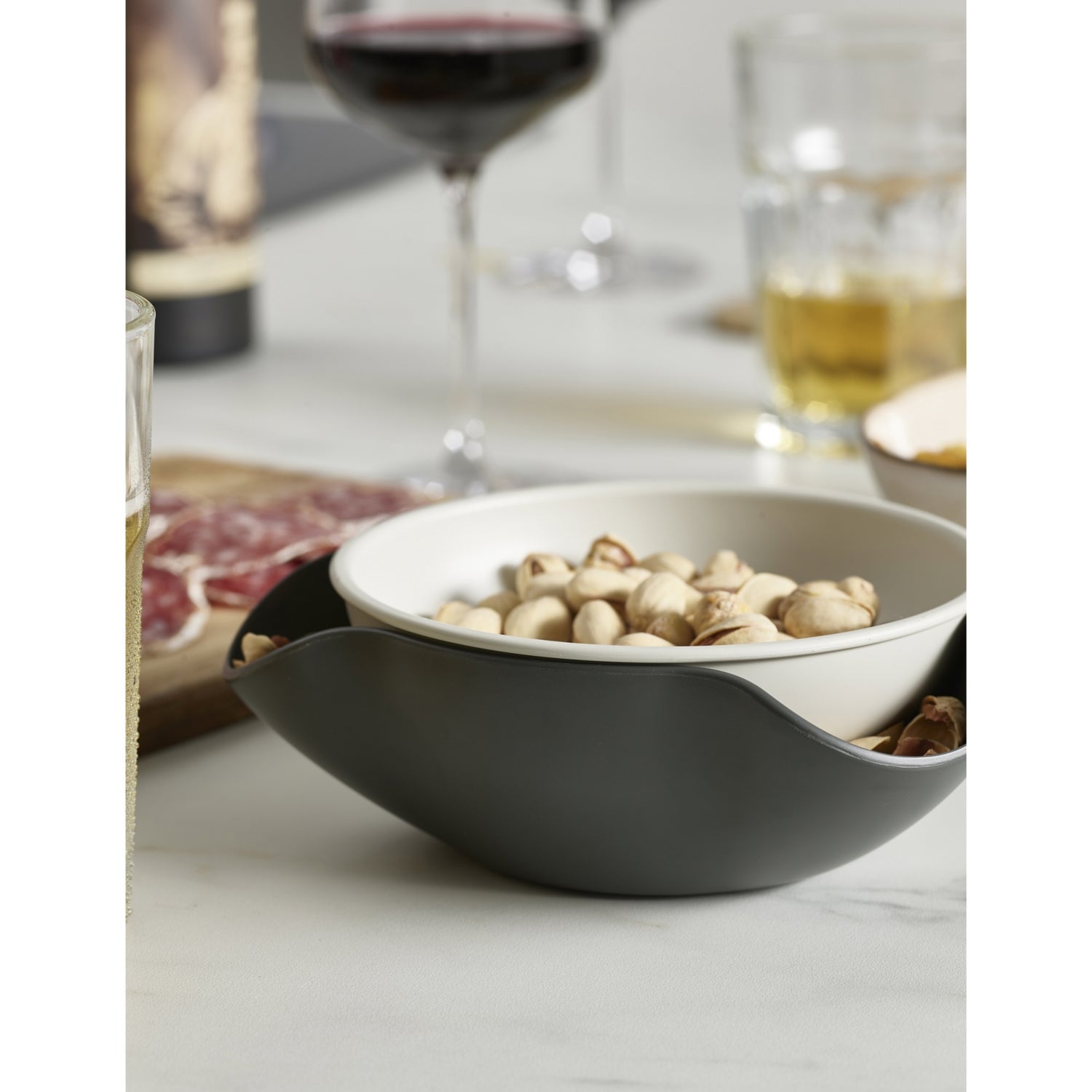 Joseph Joseph Double-Dish plastic serving bowl, UK version