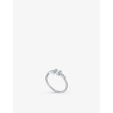 Tiffany T Wire 18ct white gold diamond ring, British product