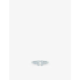 Tiffany T Wire 18ct white-gold and 0.13ct brilliant-cut diamond ring - 5.5