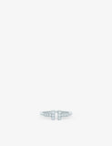 Tiffany T Wire 18ct white gold diamond ring, British product