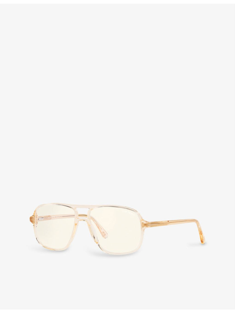 Tom Ford FT5737 aviator-frame acetate sunglasses 56mm (British brand)