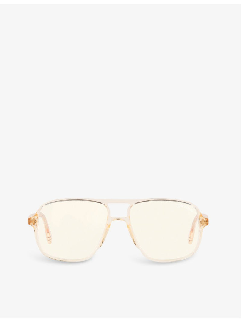 Tom Ford FT5737 aviator-frame acetate sunglasses 56mm (British brand)