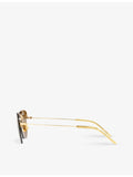 Saint Laurent rimless aviator-frame sunglasses 52mm (British brand)