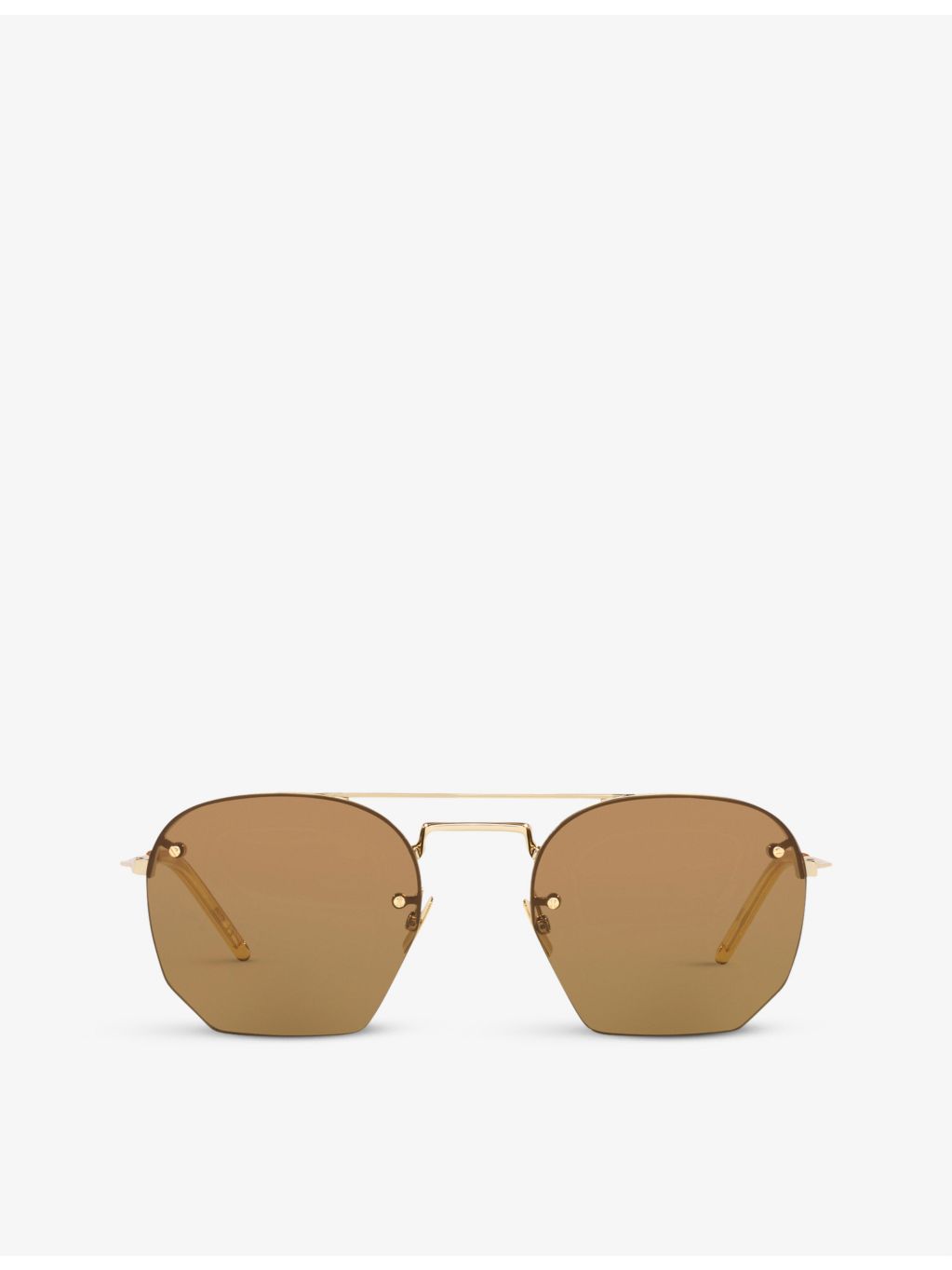 Saint Laurent rimless aviator-frame sunglasses 52mm (British brand)