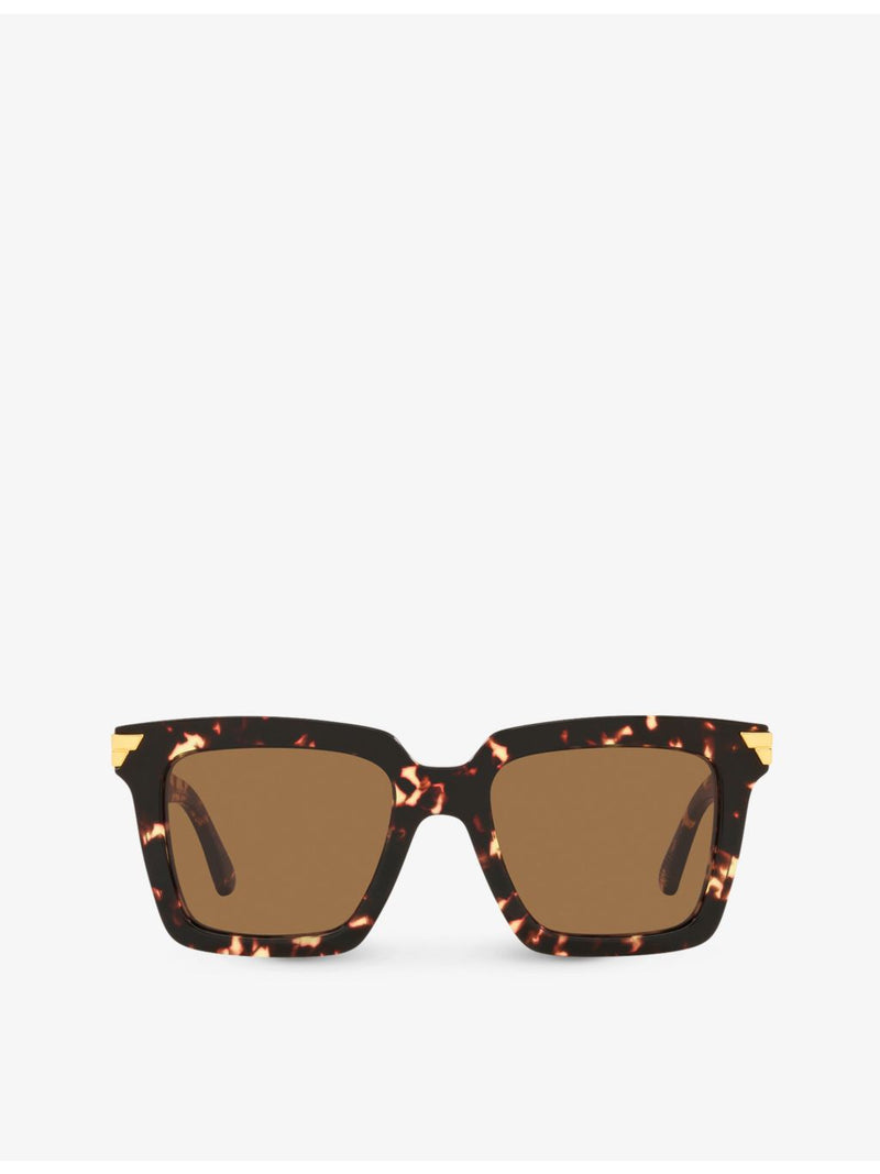 Bottega Veneta BV1005S square-frame acetate sunglasses, imported from the UK