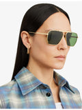 Bottega Veneta aviator frame metal sunglasses 60mm - British product