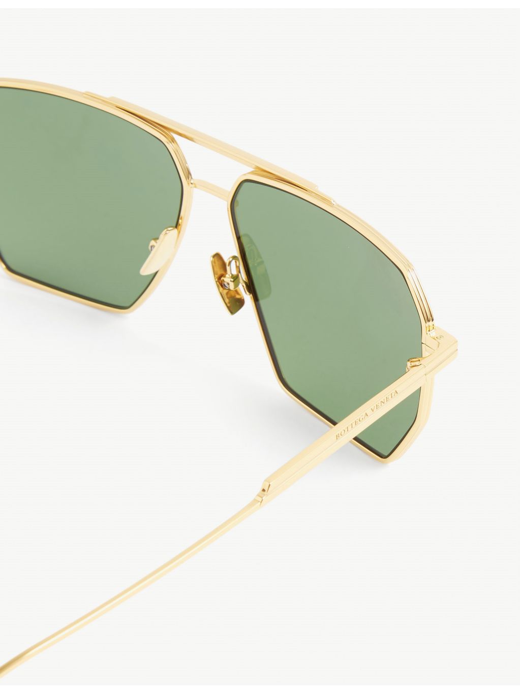 Bottega Veneta aviator frame metal sunglasses 60mm - British product