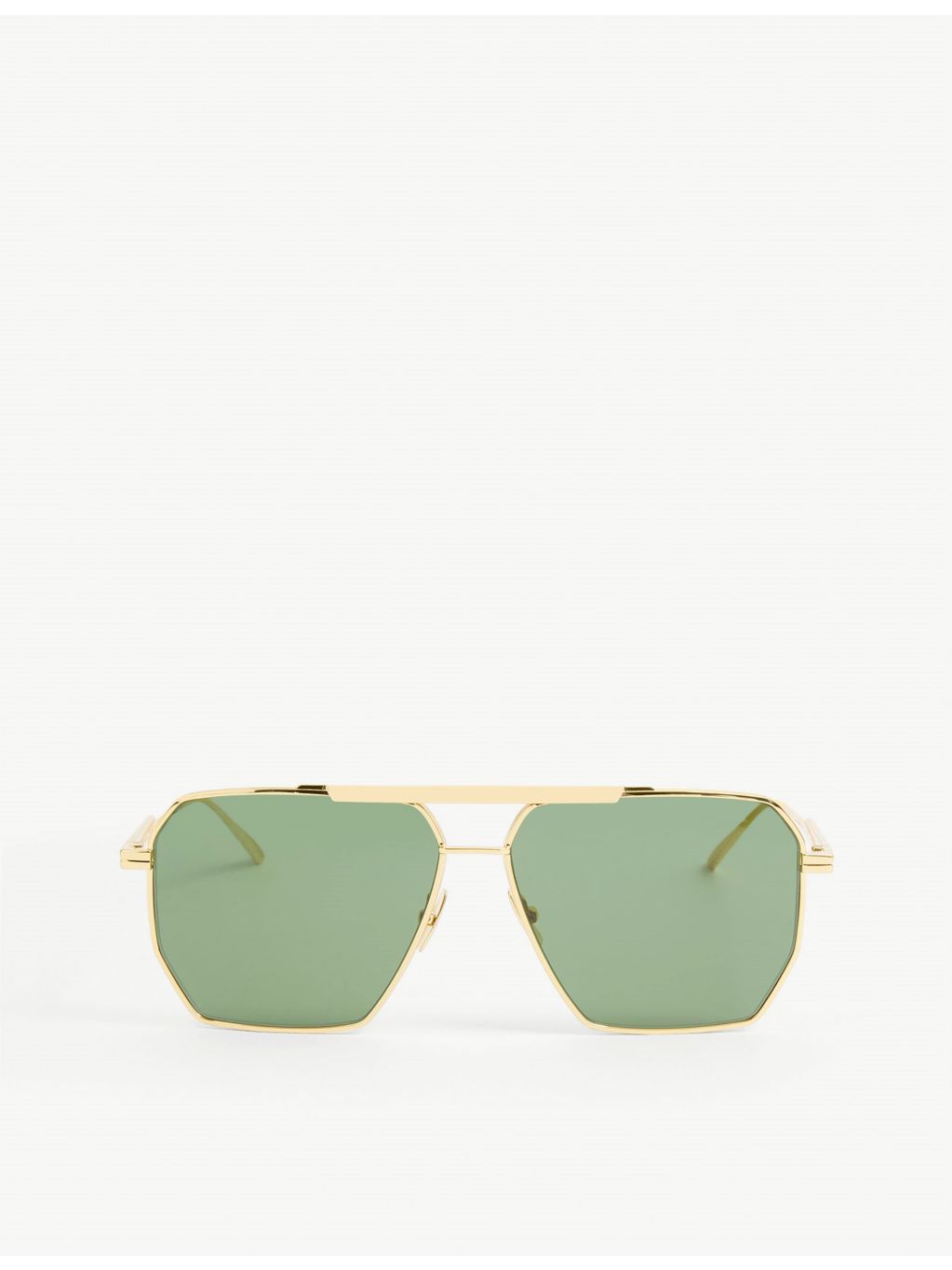 Bottega Veneta aviator frame metal sunglasses 60mm - British product