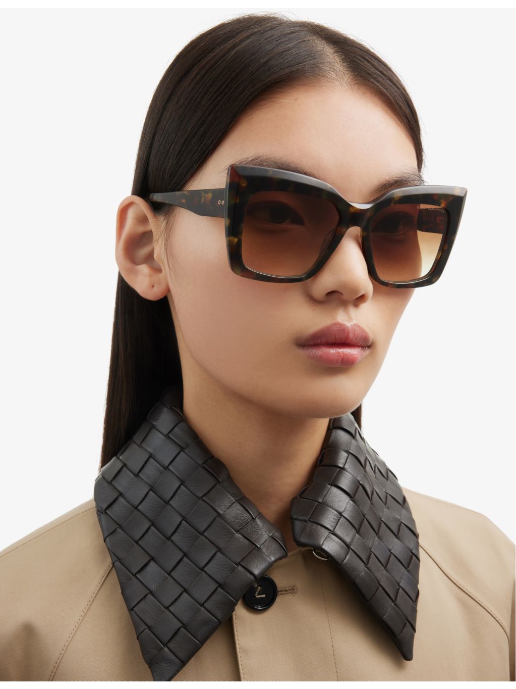 DITA square-frame acetate sunglasses with 6.4cm lens width - British product