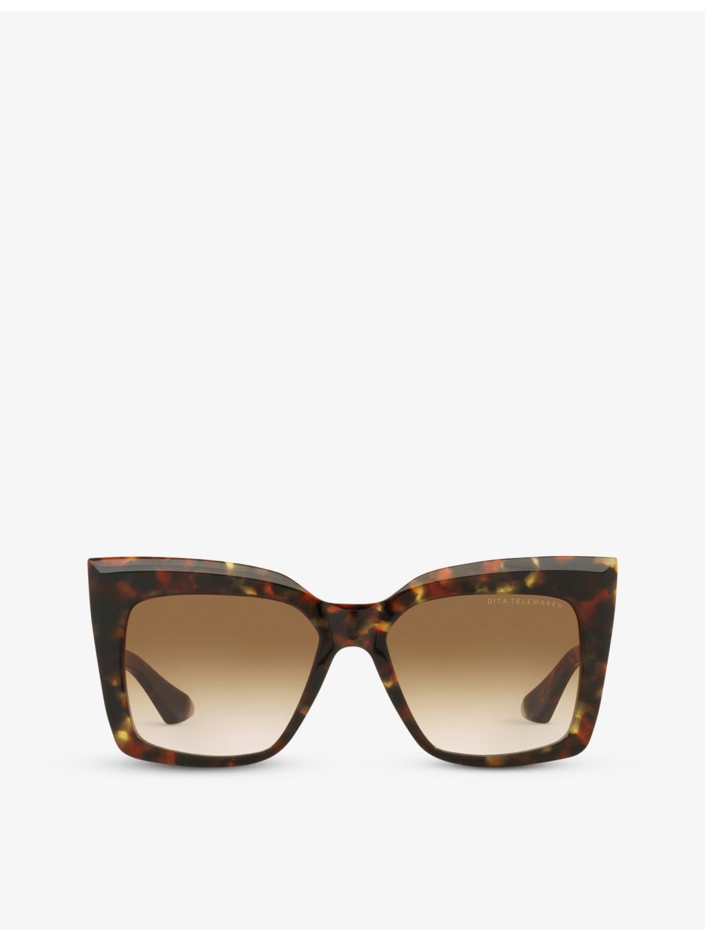 DITA square-frame acetate sunglasses with 6.4cm lens width - British product