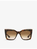 DITA square-frame acetate sunglasses with 6.4cm lens width - British product