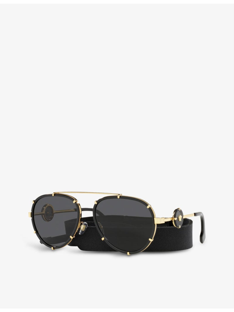 Versace VE2232 aviator sunglasses with metal frame (British brand)