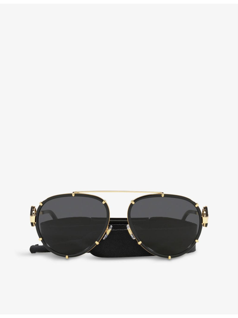 Versace VE2232 aviator sunglasses with metal frame (British brand)