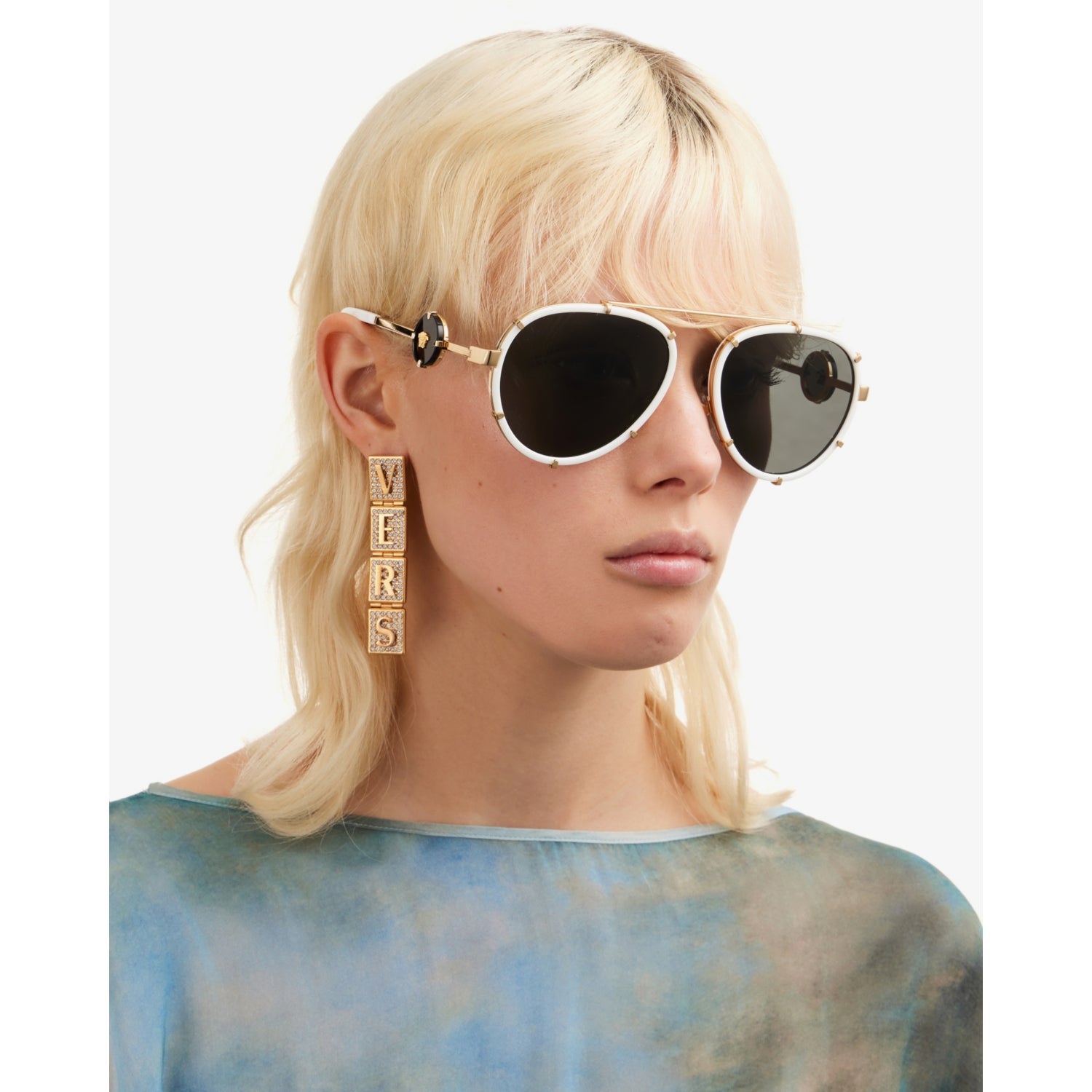 Versace aviator sunglasses VE2232 metal frames width 14.5cm (British brand)