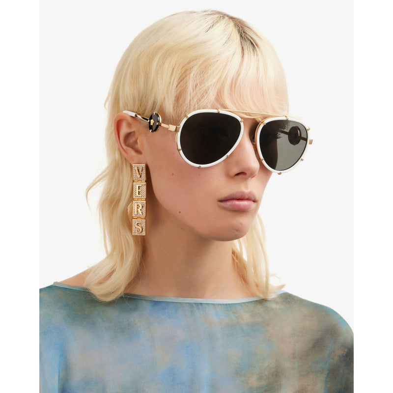 Versace aviator sunglasses VE2232 metal frames width 14.5cm (British brand)