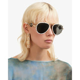 Versace aviator sunglasses VE2232 metal frames width 14.5cm (British brand)