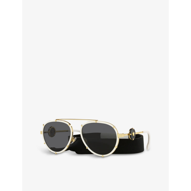 Versace aviator sunglasses VE2232 metal frames width 14.5cm (British brand)