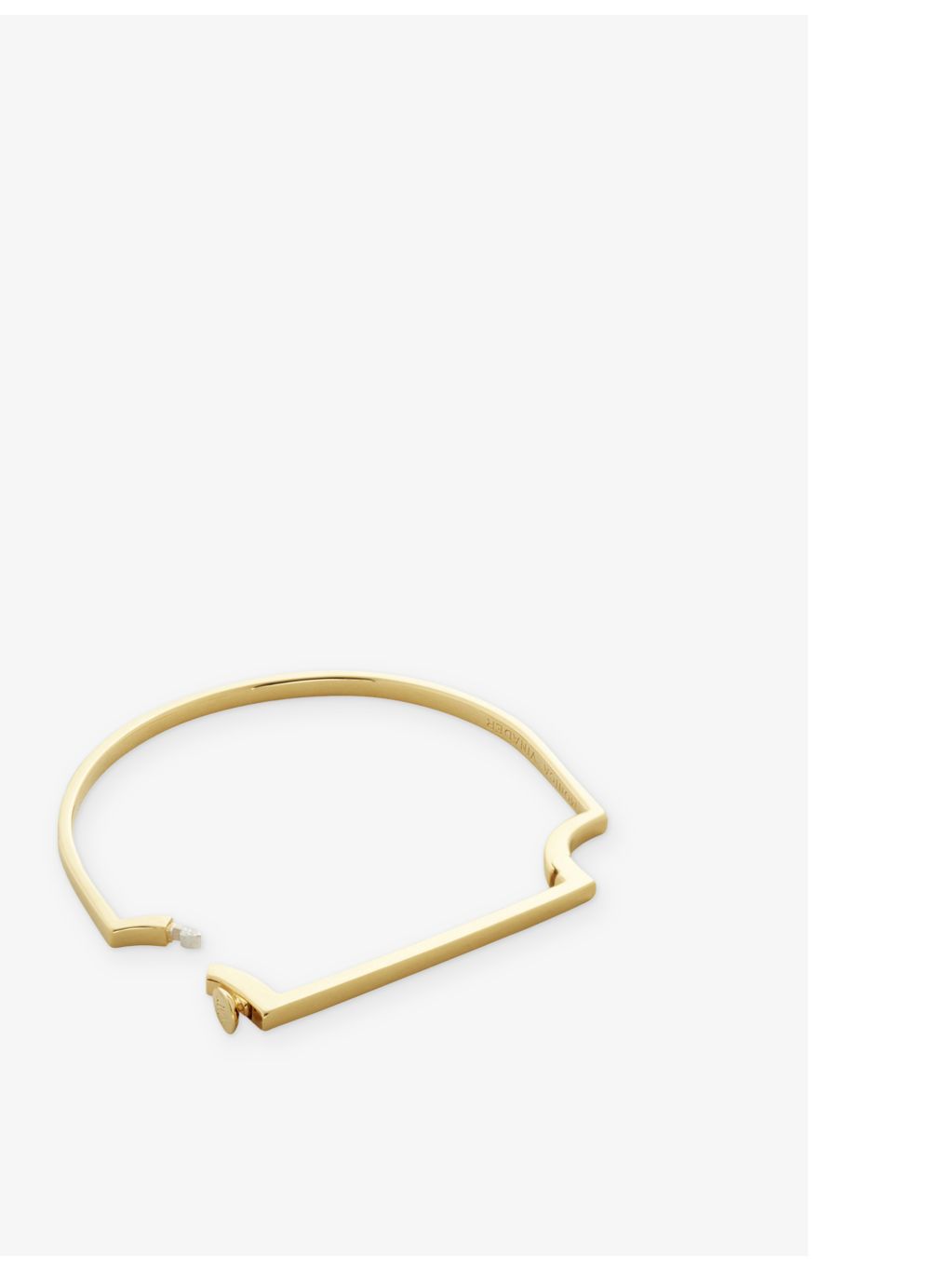 Monica Vinader 18ct yellow gold vermeil bangle with amazonite bar - British product
