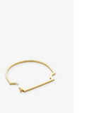 Monica Vinader Signature Skinny 18ct Yellow Gold-Plated Vermeil Bangle Bracelet
