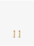 Monica Vinader Siren Muse gold vermeil huggie earrings, imported from the UK