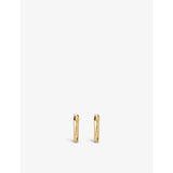 Monica Vinader Siren Muse gold vermeil huggie earrings, imported from the UK