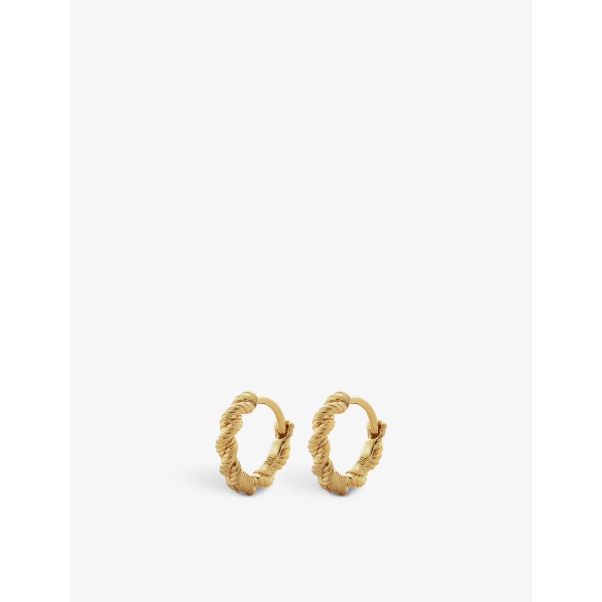 Monica Vinader Corda huggie earrings 9.2mm in gold vermeil - British product