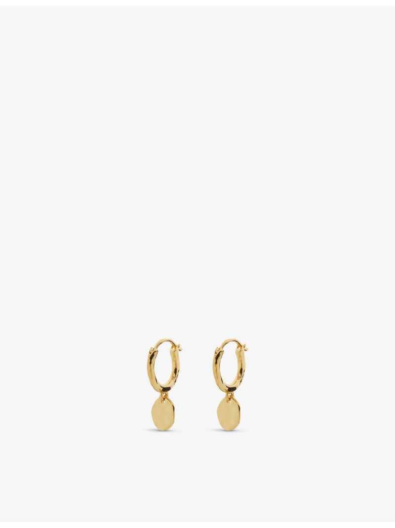 Monica Vinader Siren Muse gold huggie earrings, UK version