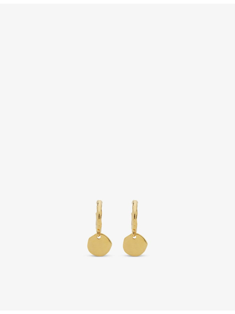 Monica Vinader Siren Muse gold huggie earrings, UK version