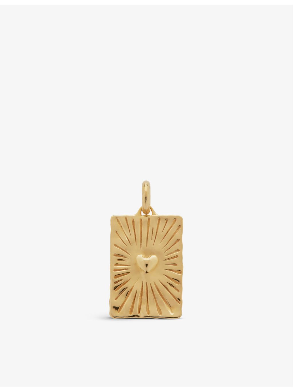 Monica Vinader Talisman Heart pendant 18ct gold-plated vermeil 2cm - British product