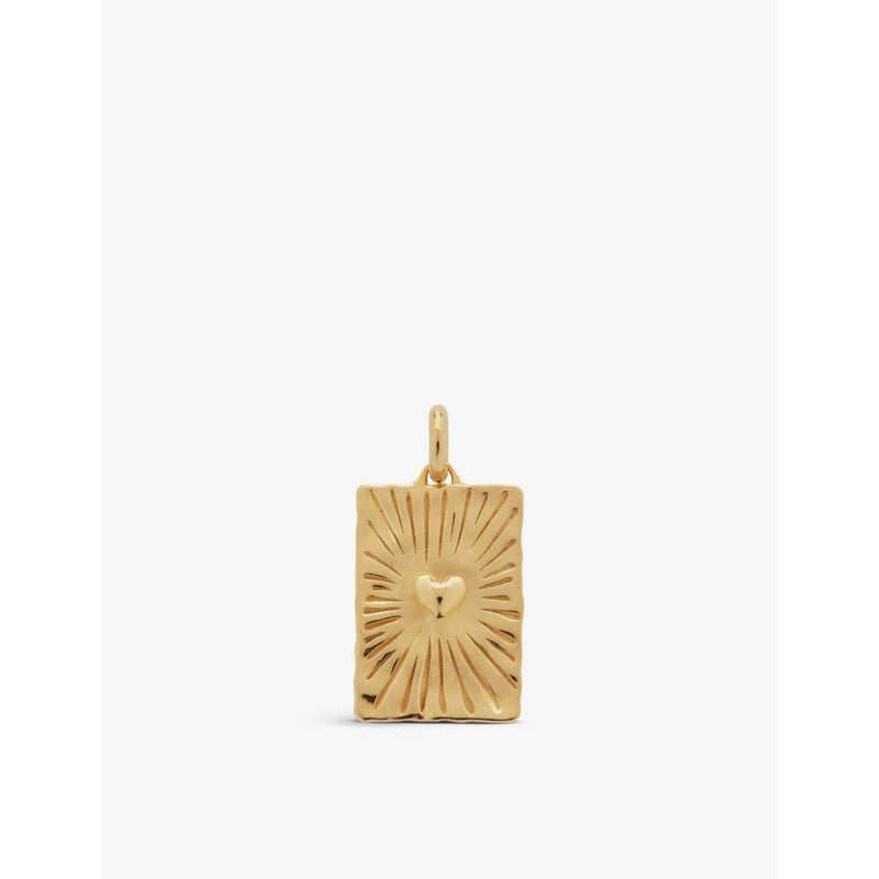Monica Vinader Talisman Heart pendant 18ct gold-plated vermeil 2cm - British product