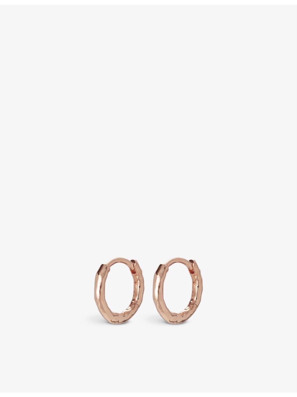 Monica Vinader Muse Mini huggie earrings 18ct rose gold vermeil, (British brand)