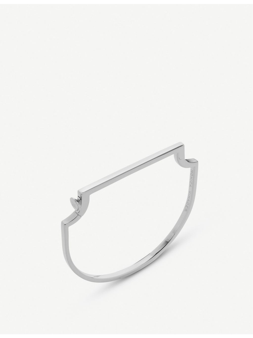 Monica Vinader skinny sterling silver bangle bracelet, imported from the UK