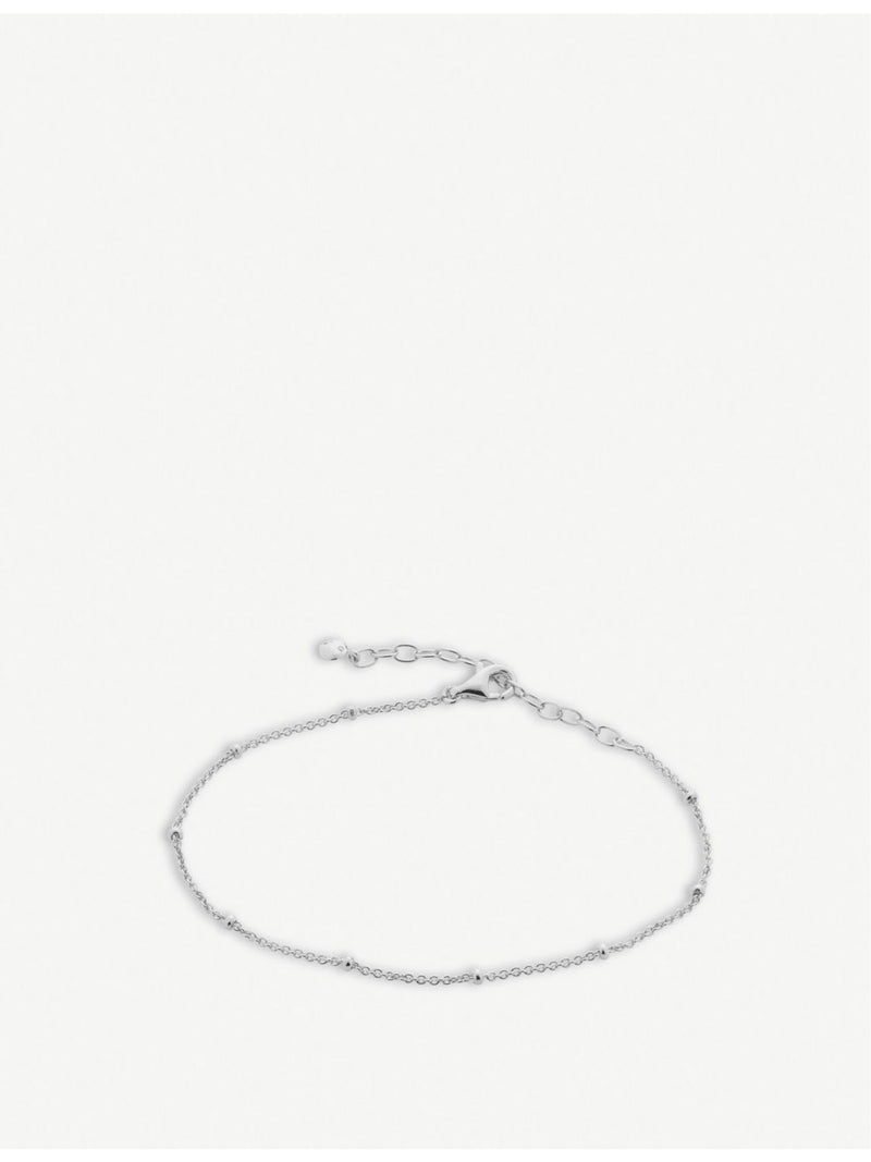Monica Vinader fine beaded sterling silver bracelet, imported from the UK