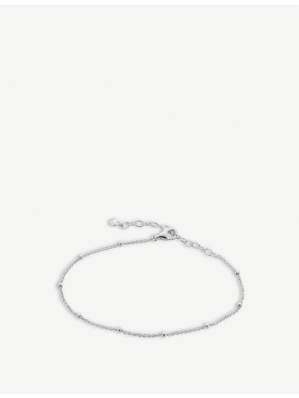 Monica Vinader fine beaded sterling silver bracelet, imported from the UK