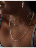 Monica Vinader triple-beaded sterling silver choker necklace - British product