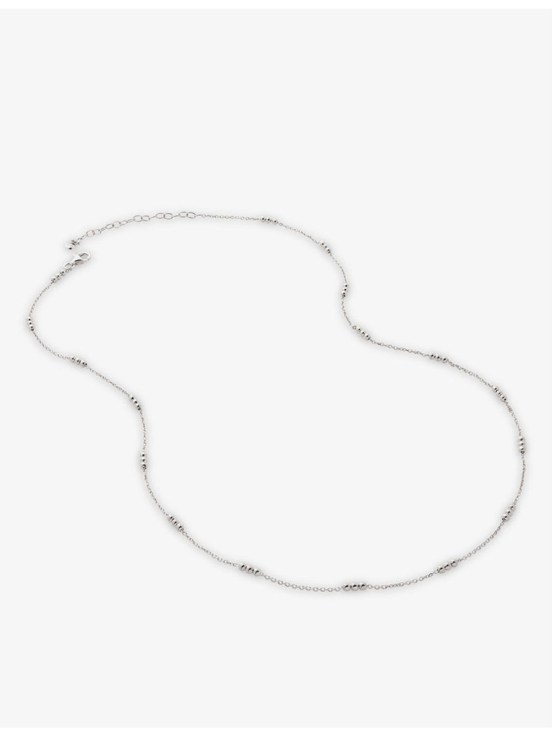 Monica Vinader triple-beaded sterling silver choker necklace - British product