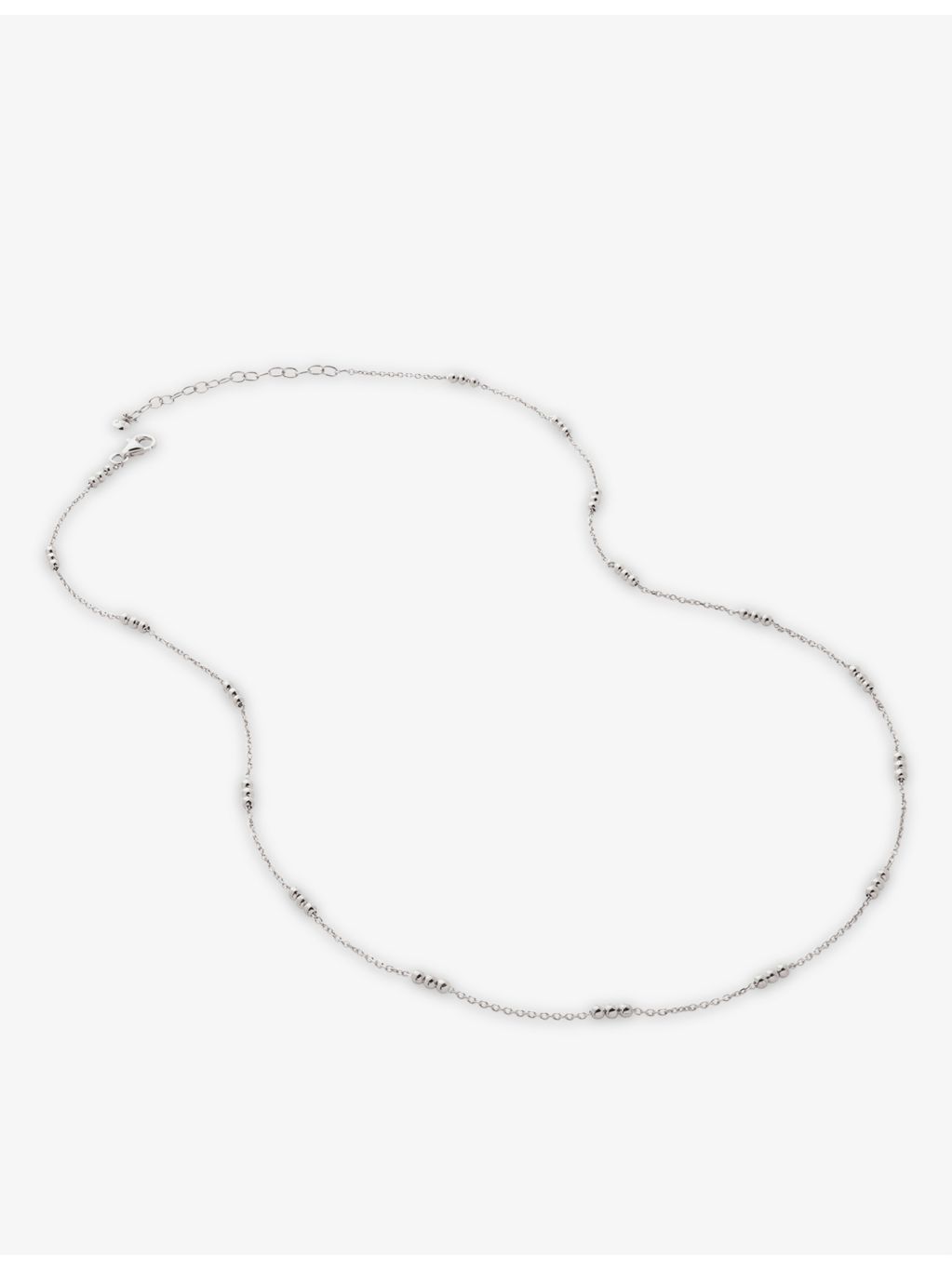 Monica Vinader triple-beaded sterling silver choker necklace - British product