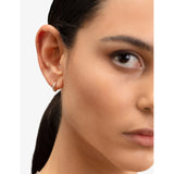 Monica Vinader mini hoop earrings in 18ct yellow gold vermeil (British brand)