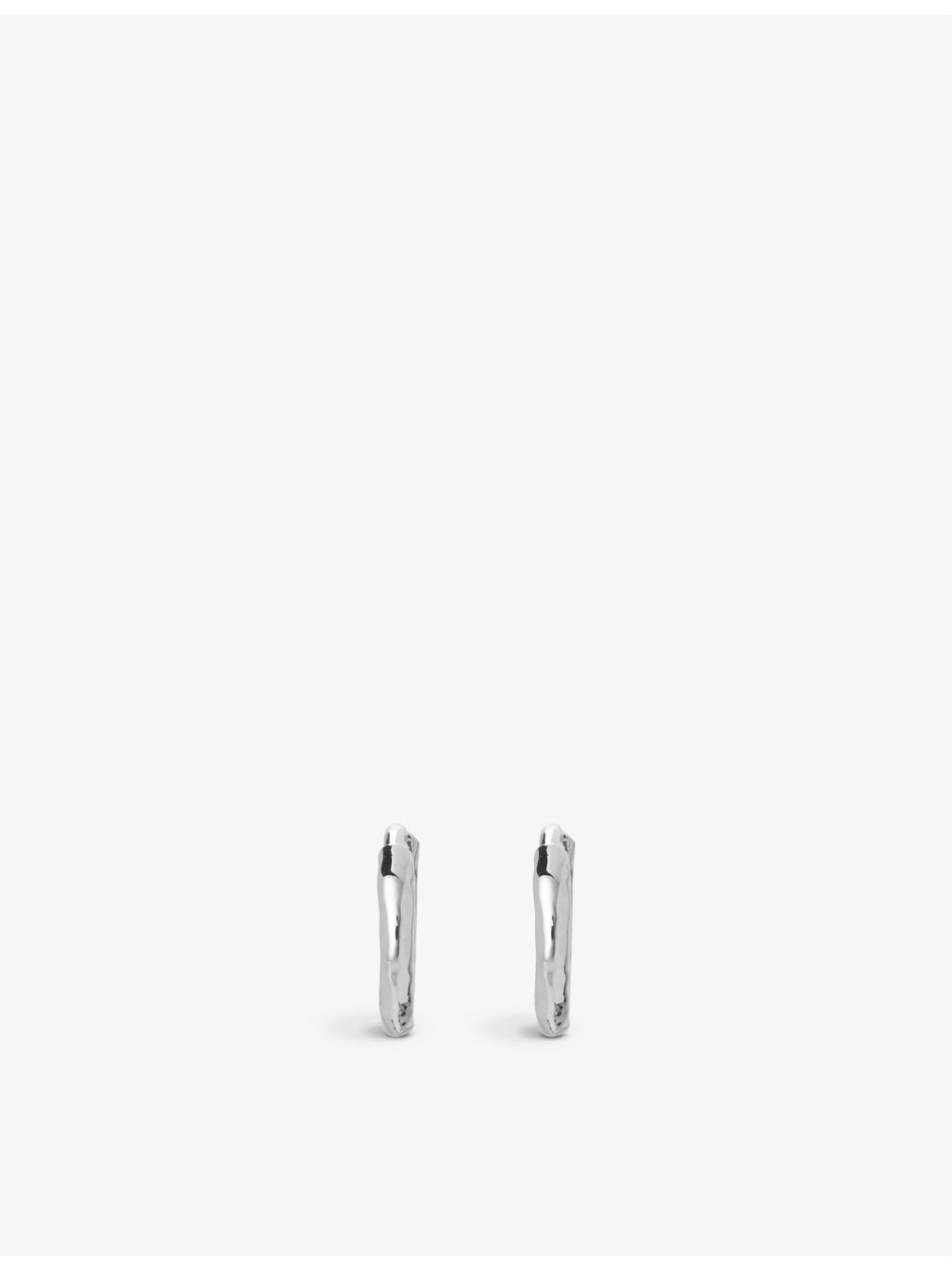 Monica Vinader mini hoop earrings in 18ct yellow gold vermeil (British brand)