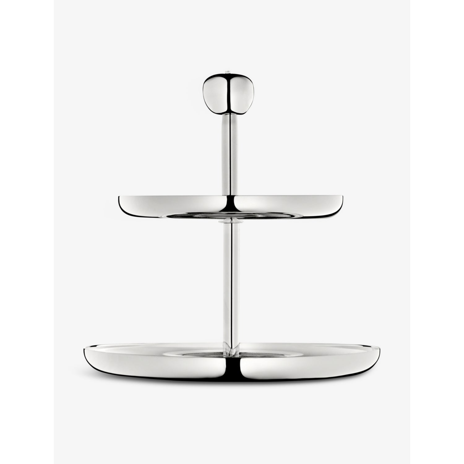 Christofle two-tier silver-plated pastry stand 14.5cm, imported from the UK