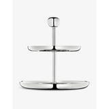 Christofle two-tier silver-plated pastry stand 14.5cm, imported from the UK