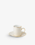 Wedgwood Gio Gold coffee cup and saucer, imported from the UK