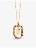 PDPAOLA Initial G pendant necklace gold-plated sterling silver - British product