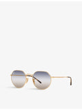 Ray-Ban RB3565 Jack hexagonal metal acetate sunglasses, imported from the UK