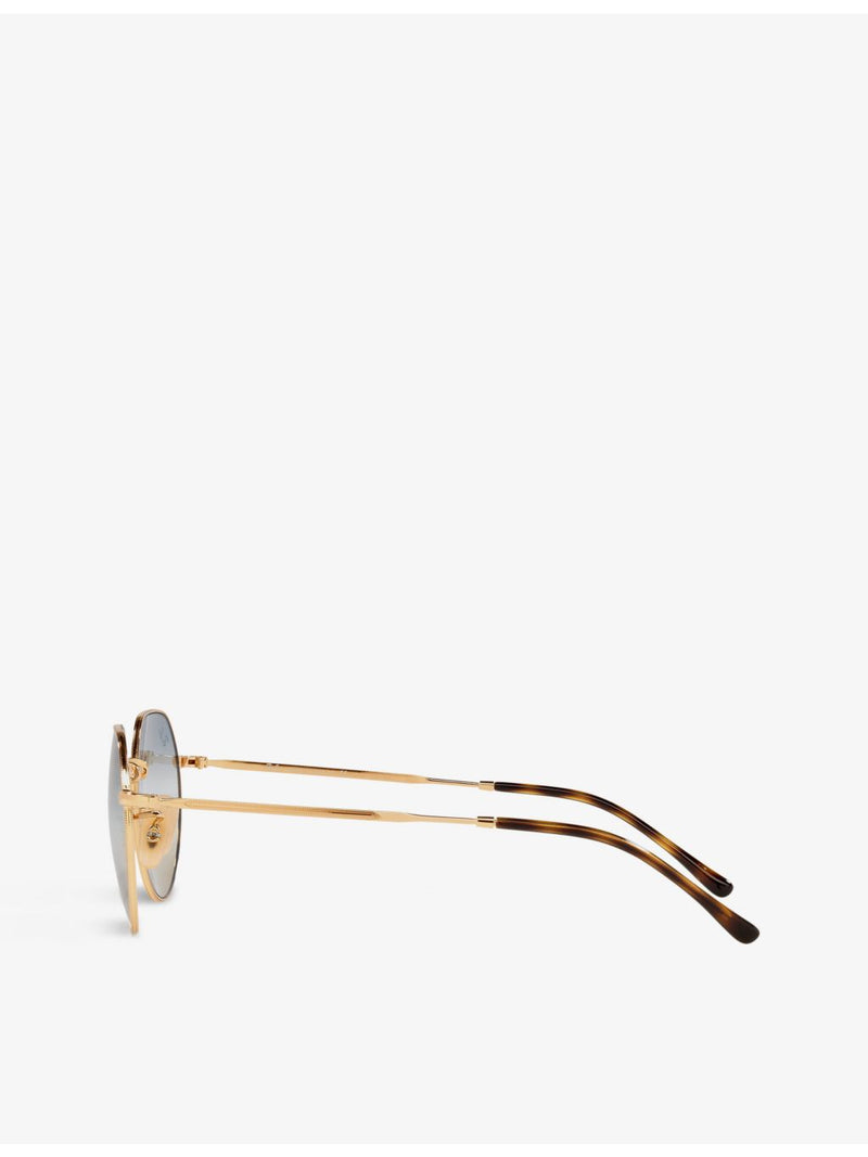 Ray-Ban RB3565 Jack hexagonal metal acetate sunglasses, imported from the UK