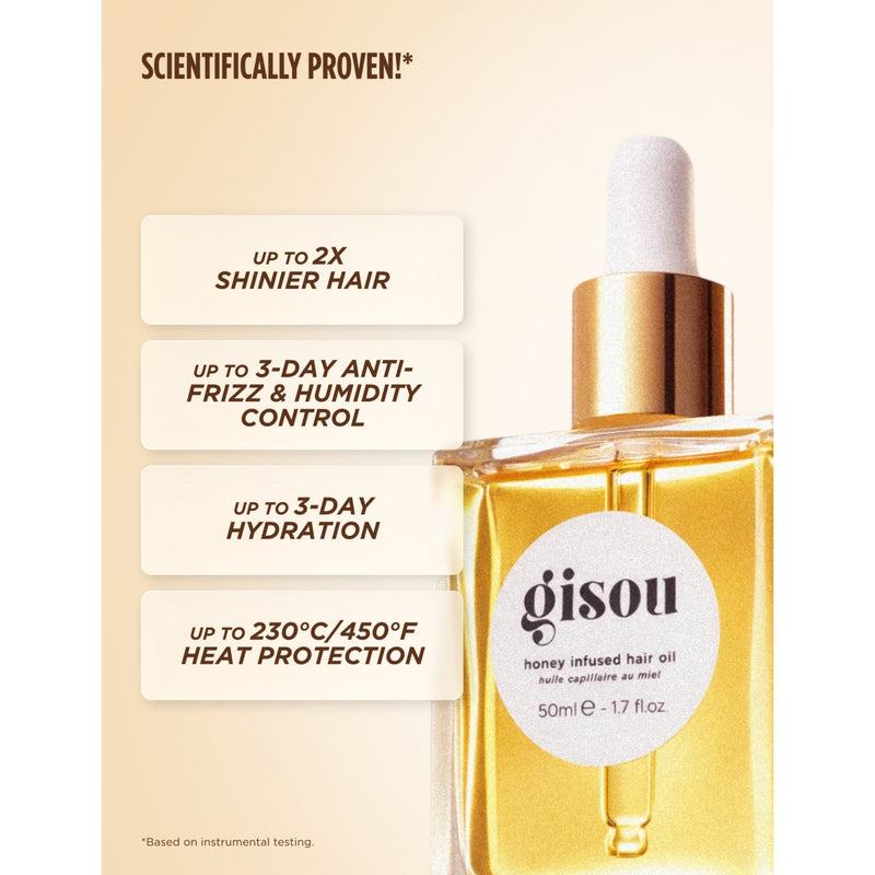 Gisou Honey Infused hair oil 50ml, imported from the UK